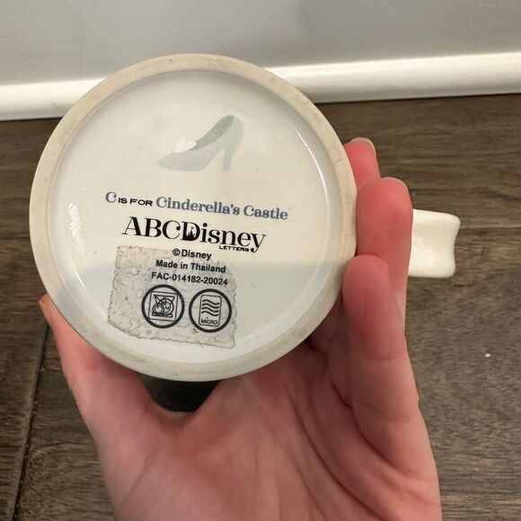 ABC Disney “C” is for Cinderella White Castle Coffee Mug - EUC - Picture 5 of 7